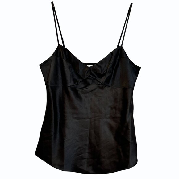 VTG y2k Diane von Furstenberg DVF 100% Silk Babydoll Cami‎ Top Sz 4 Quiet Luxury - Picture 1 of 7